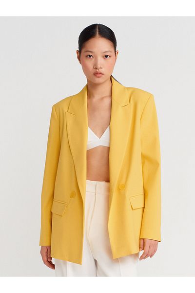 Dilvin 60767 Blazer Jacket-Yellow