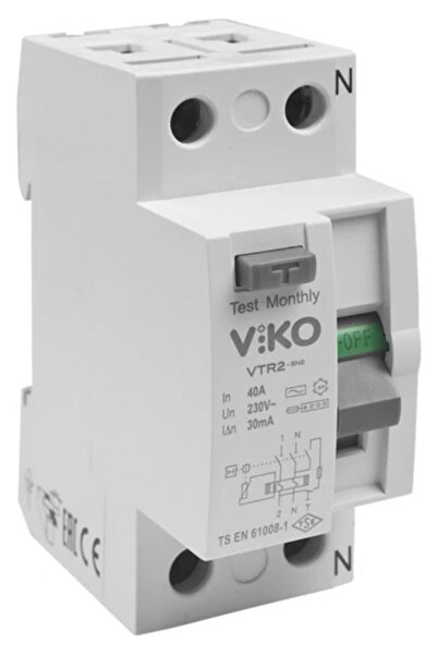 VİKO Kaçak Akım Koruma Rölesi 2X40A 30MA