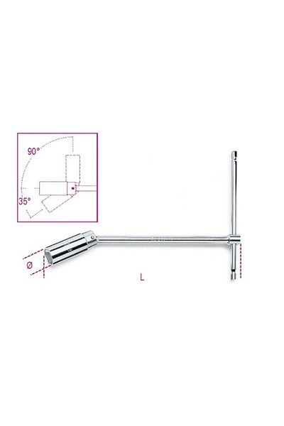 Beta 957 16 Articulated Spark Plug Socket 16mm 5/8''