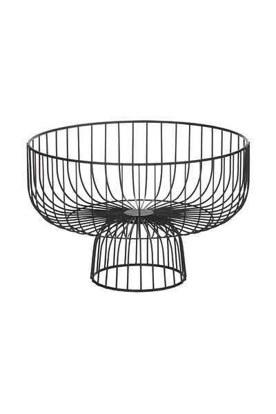 Atmosphera Créateur D'intérieur Bol cu fructe Kohla Black, metal, negru, 28 x Î 19 cm