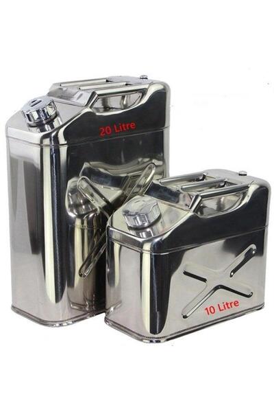 Steweld Paslanmaz Metal Benzin Bidonu 20 Litre