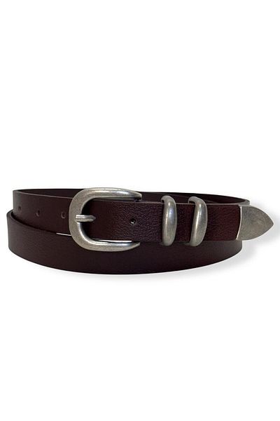 Gesa Men's 100% Genuine Leather Tin Plated Old Money Premium Men's Belt