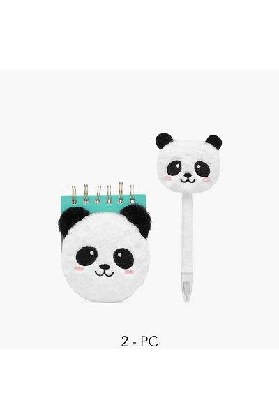 Syloon Panda Accent Notepad and Pen Set