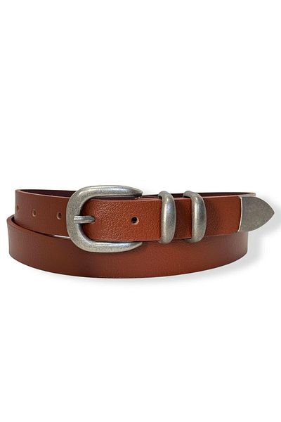 Gesa Men's 100% Genuine Leather Tin Plated Old Money Premium Men's Belt