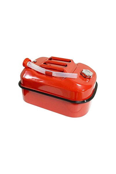 Steweld Yatay Kırmızı Metal Benzin Bidonu 20 Litre