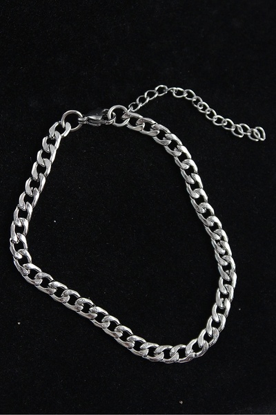 Clariss 316L Steel Classic Model Silver Color Men's Bracelet