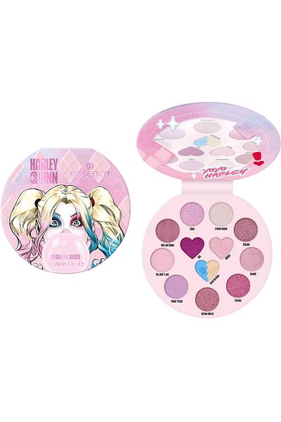 Essence Hey Puddin' 01 Harley Quinn eyeshadow palette, Essence, 13 shades
