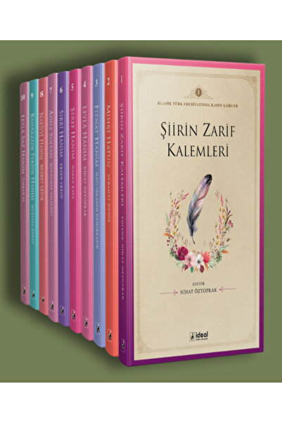 İdeal Kültür Yayıncılık Klasik Türk Edebiyatında Kadın Şairler Serisi 10 Kita...