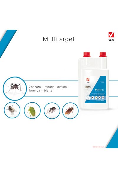 Vebi Insecticid Draker 10.2 anti capuse, gandaci, furnici, muste, tantari 1l