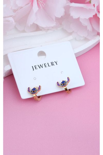 Jack Ferrero Figure Minelli Steel Children's Earrings