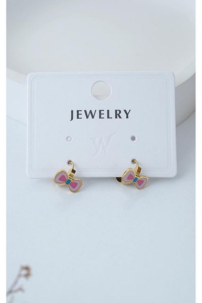 Jack Ferrero Figure Minelli Steel Children's Earrings
