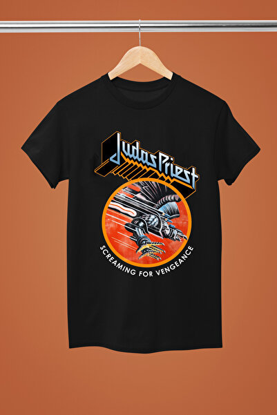 MAGORS تيشيرت روك من القطن بأكمام قصيرة مطبوع من JUDAS PRIEST