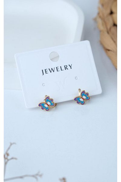 Jack Ferrero Figure Minelli Steel Children's Earrings