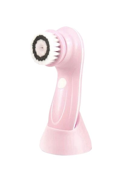 fun zone USB Rechargeable 3 In 1 Electric Facial Cleanser Pink