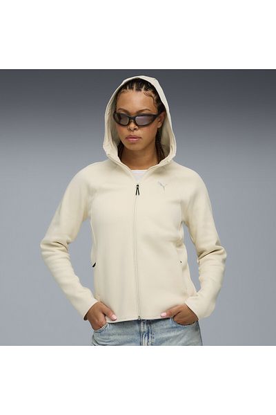 Puma Γυναικείο Φούτερ με Κουκούλα Evostripe με Φερμουάρ