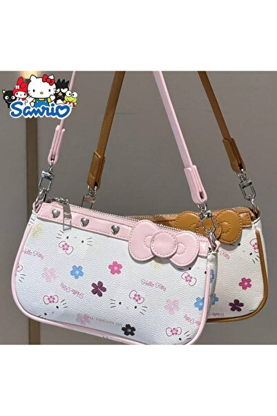 La Saade Y2k Hello Kitty Pembe Kol Çanta