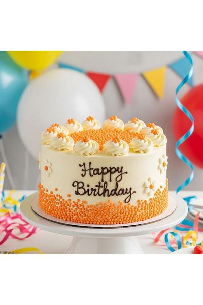 Dr. Gusto 8 mm Orange Beads Sugar 250 g – Cake and Dessert Decoration Sugar