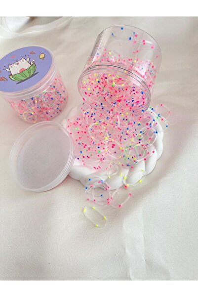 EMKSHOP КОЛЬОРОВІ ОДНОРАЗОВІ МІЦНІ ГУМКИ ДЛЯ ВОЛОССЯ В КОРОБЦІ