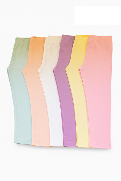 Katmirra Cotton Girl's Pastel Color Capri Leggings -Tutku Underwear and Dondeza Bayii