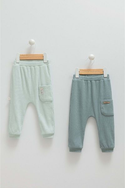 Caramell Happy Boy Double Trousers Green