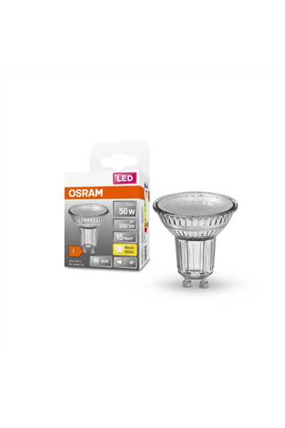 Osram Bec LED GU10 cu reflector Parathom, 4,3 W, alb cald - fără reglare intensă, fascicul luminos de 36°