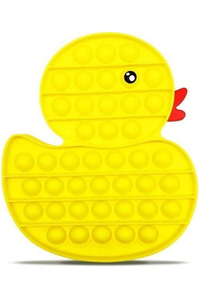 Generic Push Pop Bubble Fidget Sensory Toy - for Autism, Stress, Anxiety - Kids and Adults (Duck)