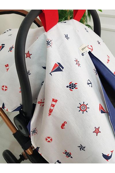 ilkimbebe Sailor Double Sided Baby Stroller Cover