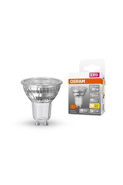 Osram Bec LED cu reflector Parathom 80W Eq GU10 6.9W alb cald - unghi de fascicul de 36°
