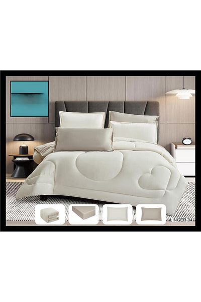shedoes Double bed sheet set with a reversible hotel theme to add beauty to your room decor. Duvet size: 260x240 cm