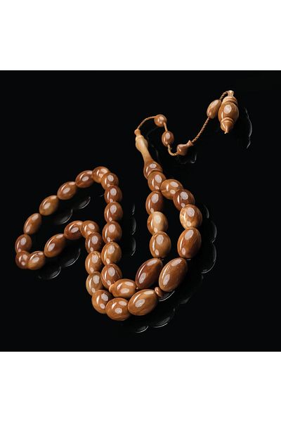 TESBİHCİBABA Almond Model Unique Artifact Kuka Prayer Beads