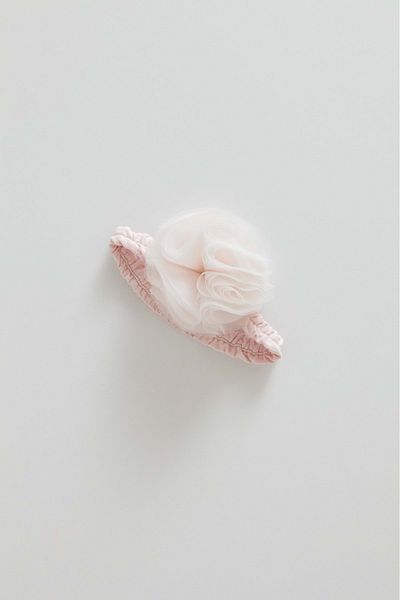Caramell Tul Detail Bandana Pink