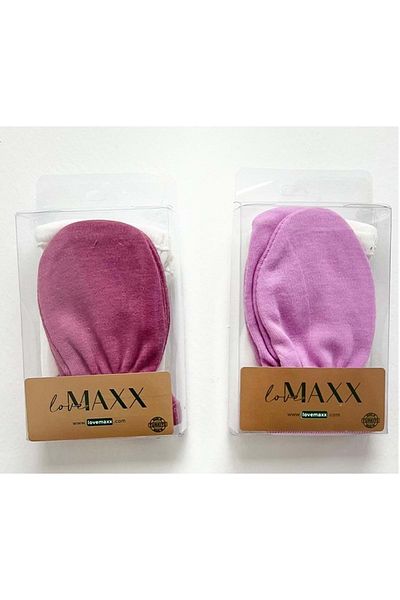 LOVE MAXX Lovemaxx Girl's Double Gloves Set Fuchsia