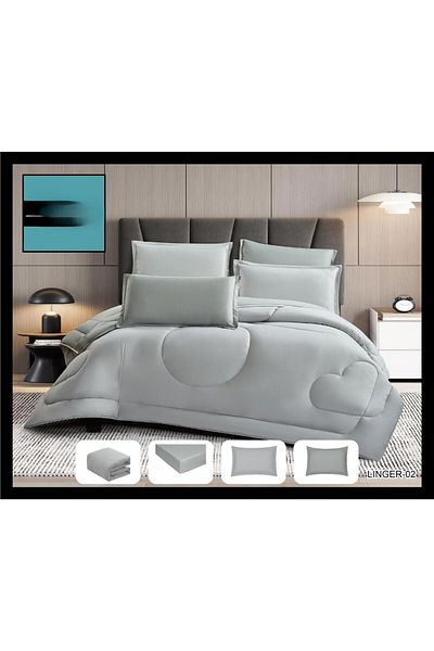 shedoes Double bed sheet set with a reversible hotel theme to add beauty to your room decor. Duvet size: 260x240 cm