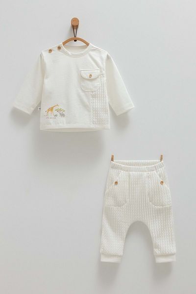 Caramell Safarı Time Double Suit Ecru