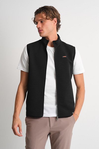 ALEXANDERGARDI Stand Collar Zippered Side Pocket Sleeveless Vest