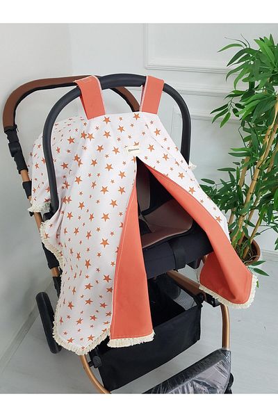 ilkimbebe Starry Tassel Double Sided Baby Stroller Cover