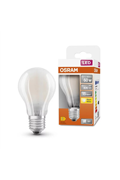 Osram Bec LED 6,5 W E27 806 lm Alb cald | Nedimabil 15.000 h | Filament Parathom
