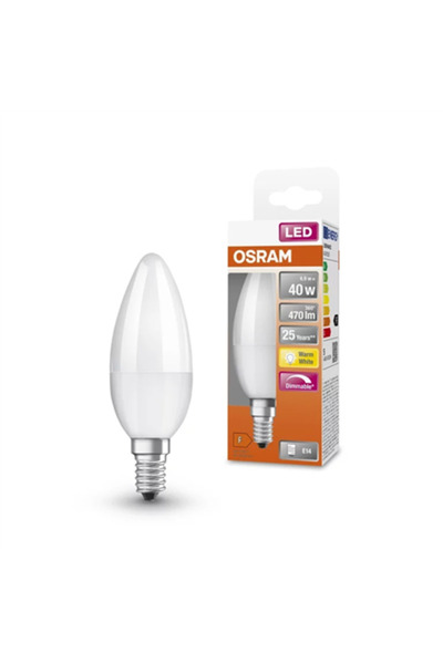 Osram Bec LED Parathom Classic E14 4.9W Alb Cald, Reglabil, Garanție 36M