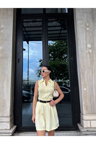 BOUQUET OF TULİP Fermuarlı Polo Yaka Sıfır Kollu Bluz