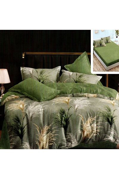 NufJoy Fine Cotton Linen 6 pieces Fitted sheet for mattress 160x200 cm or 180x200 cm