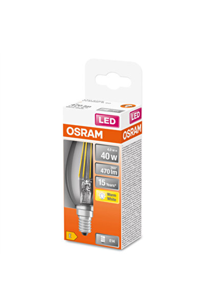 Osram Bec LED Parathom E14 4W Alb Cald, Nedimabil, 470 lm, Garanție 15.000h