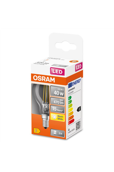 Osram Bec LED Parathom P Classic E14 4W Alb Cald Nedimabil 470 lm 15000h