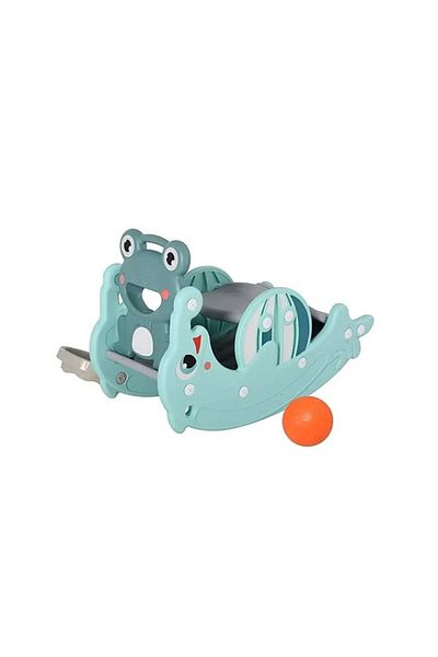 FULLJOY Frog Rocking Chair with Dolphin Slide and Basketball Stand FJY-35