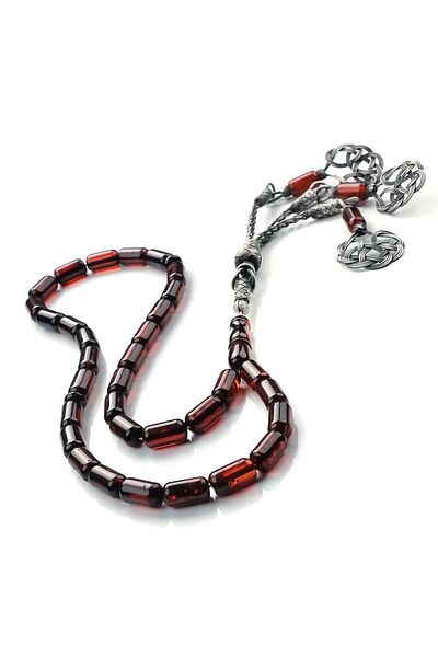 TESBİHCİBABA Old Collection Baltic Pearl Capsule Drop Amber Prayer Beads