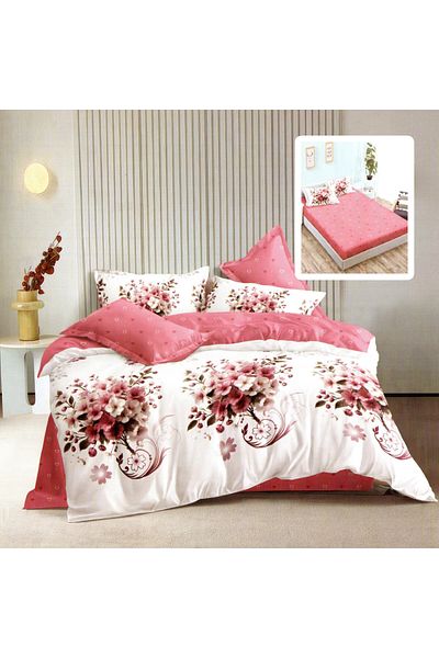 NufJoy Fine Cotton Linen 6 pieces Fitted sheet for mattress 160x200 cm or 180x200 cm