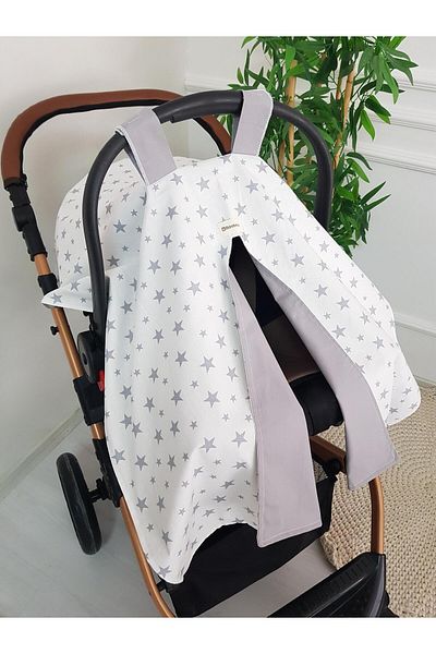 ilkimbebe Starry Double Sided Baby Stroller Cover