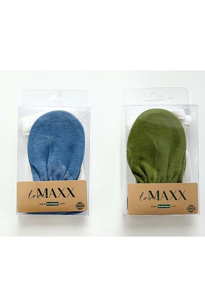 LOVE MAXX Lovemaxx Men's Double Glove Set Indigo