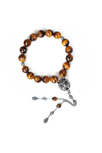 TESBİHCİBABA Power Stone Tiger Eye Prayer Beads with Special Grain Structure
