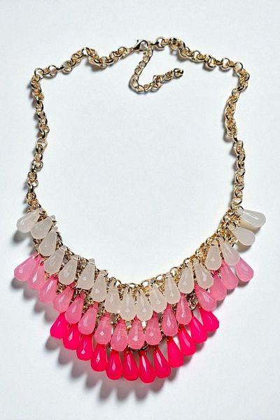PETEK AKSESUAR Crystal Drop Exaggeration Necklace K