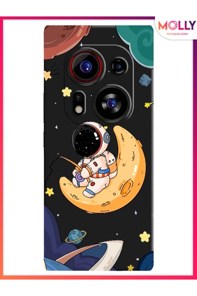 Molly حافظة سيليكون بنمط Black Star Hunter لهاتف Tecno Phantom X2 Pro
